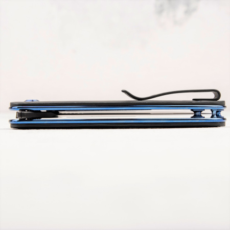Нож WE Knife Saakshi, 20CV Black, Titanium Blue/Marble Carbon Fiber Нож WE Knife Saakshi, 20CV Black, Titanium Blue/Marble Carbon Fiber - купить в интернет-магазине Blademan